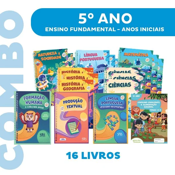 Combo Livros Didticos para o 5 ano
