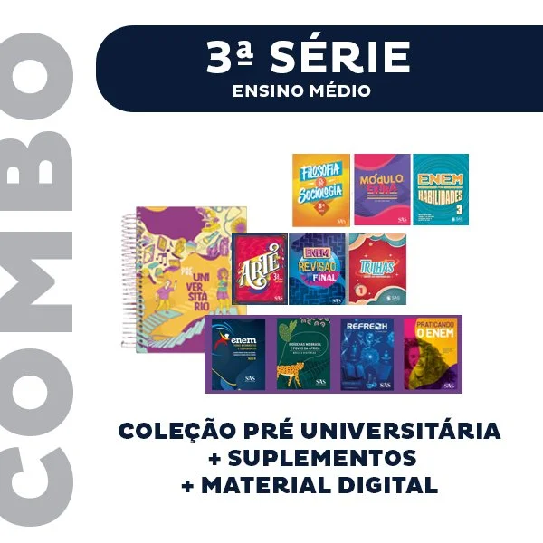 Combo Livros Didticos 3 srie do Ensino Mdio