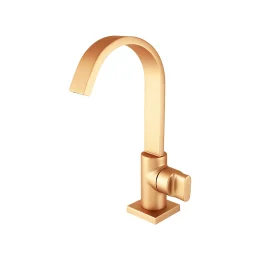 1198 - Torn. Lavatorio Mesa Bica Alta 1/4vt Plena Red Gold Matte