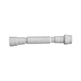 1680 - TUBO EXTENSIVEL UNIVERSAL SANFONADO BRANCO