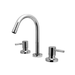 1877 - Mist. Lavatorio Mesa Bica Alta 1/4v Delicatta Slim