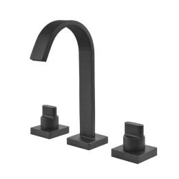 1877 - Mist.lavatorio Mesa Bica Alta 1/4v Plena Black Matte