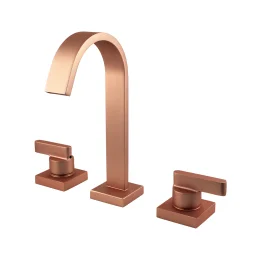 1877 - Mist.lavatorio Mesa Bica Alta 1/4v Plena Slim Red Gold Matte