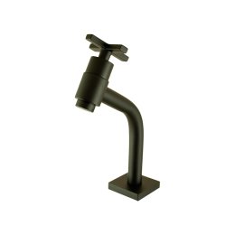 1175 - Torn. Lavatorio Mesa Alta 1/4vt Plena Cross Black Matte