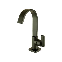 1198 - Torn. Lavatorio Mesa Bica Alta 1/4vt Plena Slim Black Matte