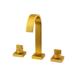 1877 - Mist.lavatorio Mesa Bica Alta 1/4v Plena Gold Matte