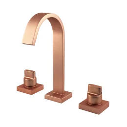 1877 - Mist.lavatorio Mesa Bica Alta 1/4v Plena Red Gold Matte