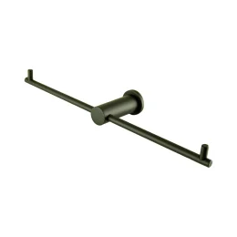 2040 - Porta Papel Duplo Serie Line Slim Black Matte