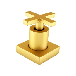 4901 - Acabamento P/registro C/canopla Plena Cross Gold Matte