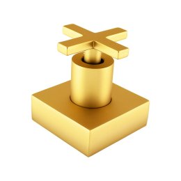 4901 - Acabamento P/registro Gaveta C/canopla Plena Cross Gold Matte