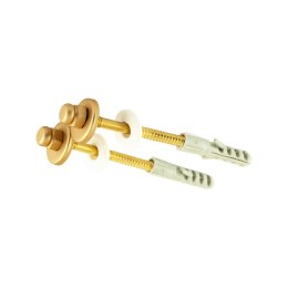 3008 - Parafuso de Fixacao C/canopla Luxo S-10 (par) Gold Matte