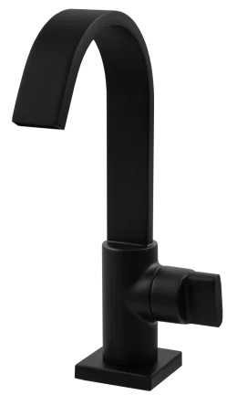 1198 - Torn. Lavatorio Mesa Bica Alta 1/4vt Plena Black Matte