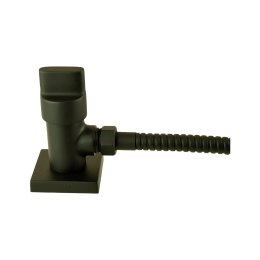 1150 - Ducha Hig.man.c/reg.flex.met.1/4vt Plena Black Matte