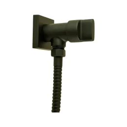 1150 - Ducha Hig.man.c/reg.flex.met.1/4vt Plena Black Matte