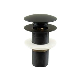 1602 VALVULA CLICK P/ LAVATORIO TAMPA EXTERNA 7/8 ZAMAK BLACK MATTE