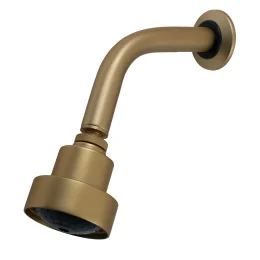 2100 - DUCHA CHUVEIRO SERIE LINE TUBO PAREDE GOLD MATTE