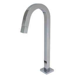 1176 - TORNEIRA BANHEIRO SLIM BICA ALTA CUBO CROMADA