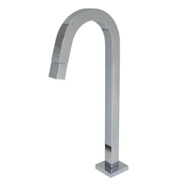 1176 - TORNEIRA BANHEIRO SLIM BICA ALTA CUBO CROMADA