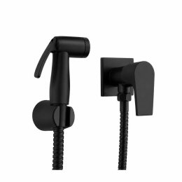 1150 - DUCHA HIG.MAN.C/REG.FLEX.MET.1/4VT FLAT BLACK MATTE