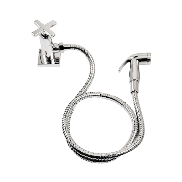 1150 - Ducha Hig.man.c/reg.flex.met.1/4vt Plena Cross
