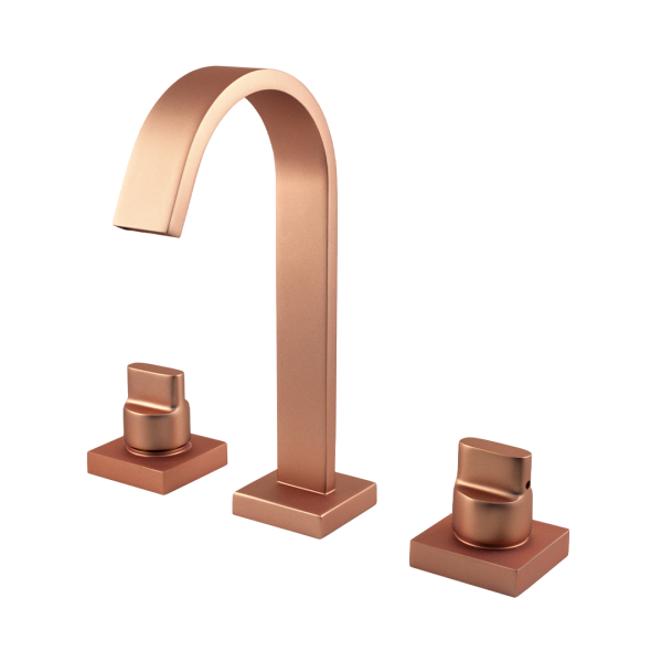 1877 - Mist.lavatorio Mesa Bica Alta 1/4v Plena Red Gold Matte