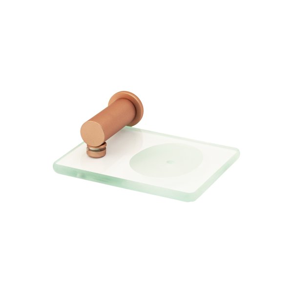2010 - Saboneteira Parede Serie Line Slim Red Gold Matte