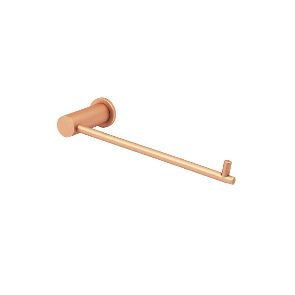 2020 - Porta Toalha Argola Lavatorio Serie Line Slim Red Gold Matte