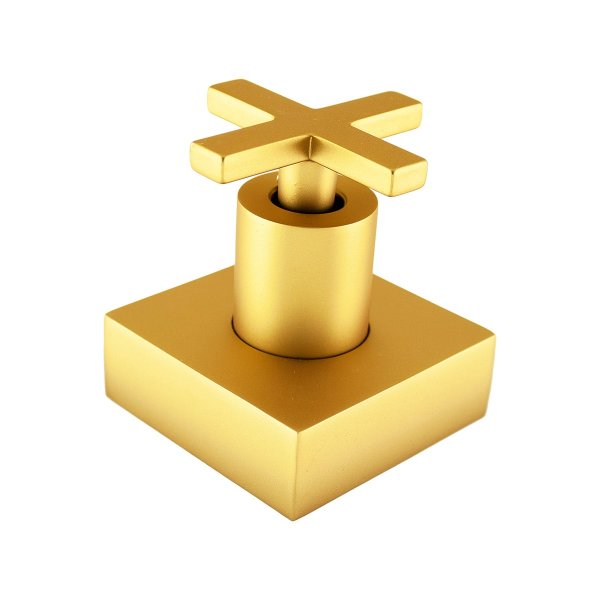 4901 - Acabamento P/registro Gaveta C/canopla Plena Cross Gold Matte