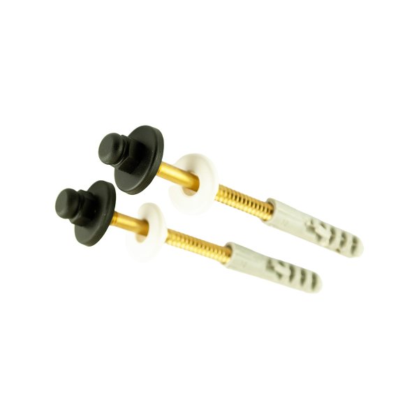 3008 - Parafuso de Fixacao C/canopla Luxo S-10 (par) Black Matte