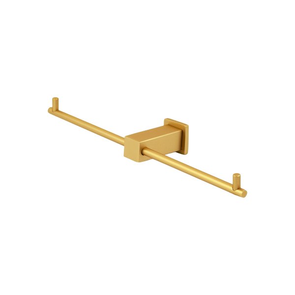 2040 - Porta Papel Duplo Domani Slim Gold Matte