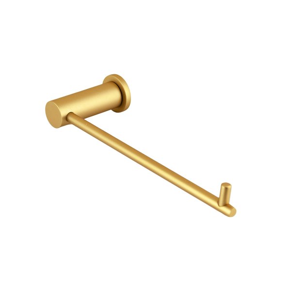 2020 - Porta Toalha Argola Lavatorio Serie Line Slim Gold Matte