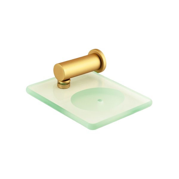 2010 - Saboneteira Parede Serie Line Slim Gold Matte