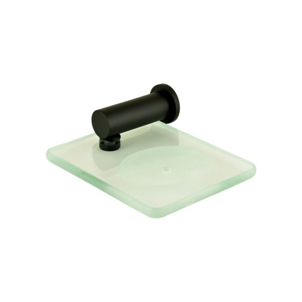2010 - Saboneteira Parede Serie Line Slim Black Matte
