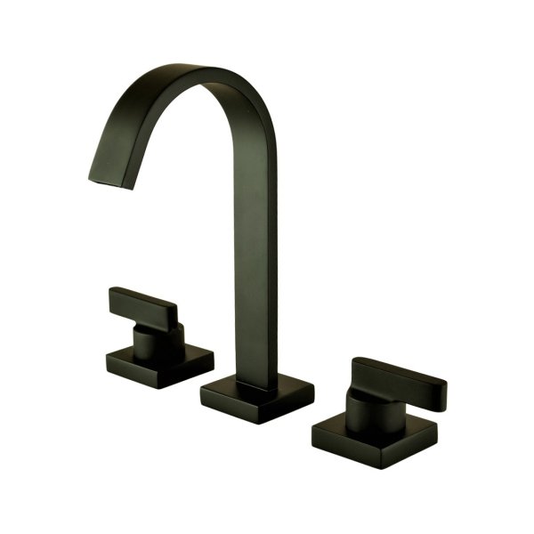 1877 - Mist.lavatorio Mesa Bica Alta 1/4v Plena Slim Black Matte