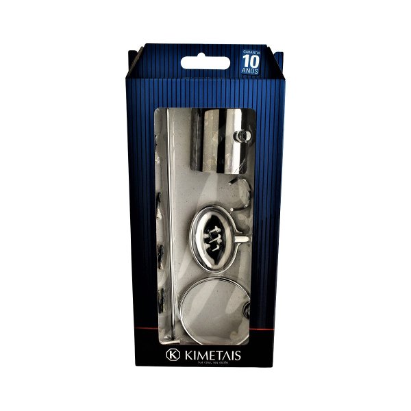 2095 - Kit Acessorio Banheiro Inox/ Aluminio Start