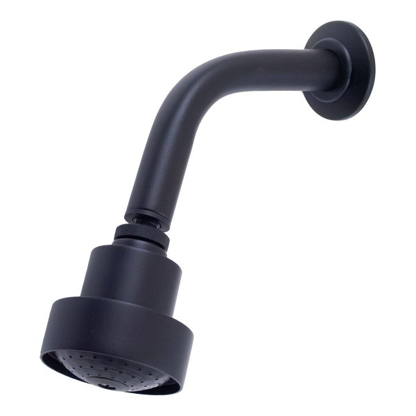 2100 - DUCHA CHUVEIRO SERIE LINE TUBO PAREDE BLACK MATTE