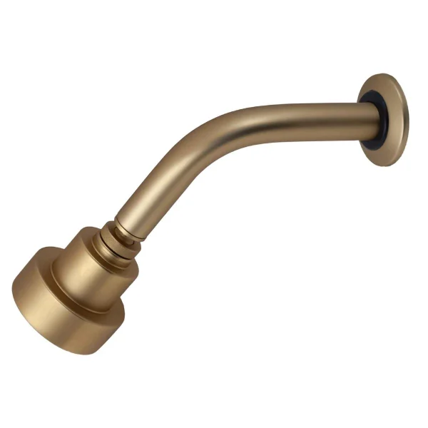 2100 - DUCHA CHUVEIRO SERIE LINE TUBO PAREDE GOLD MATTE