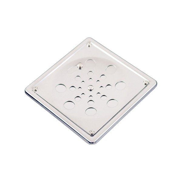 A430 - Grelha Inox 430 Quad.10cm Abre/fecha Caixilho
