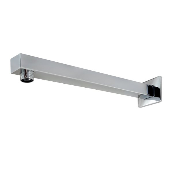 1780 - Braco P/chuveiro Metal Quadrado Luxo 38cm Cr