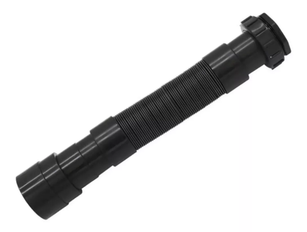 1680 - TUBO EXTENSIVEL UNIVERSAL SANFONADO BLACK