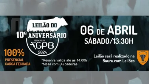 Leilo Presencial da Associao GPB: 10 Anos de Sucesso na Pecuria