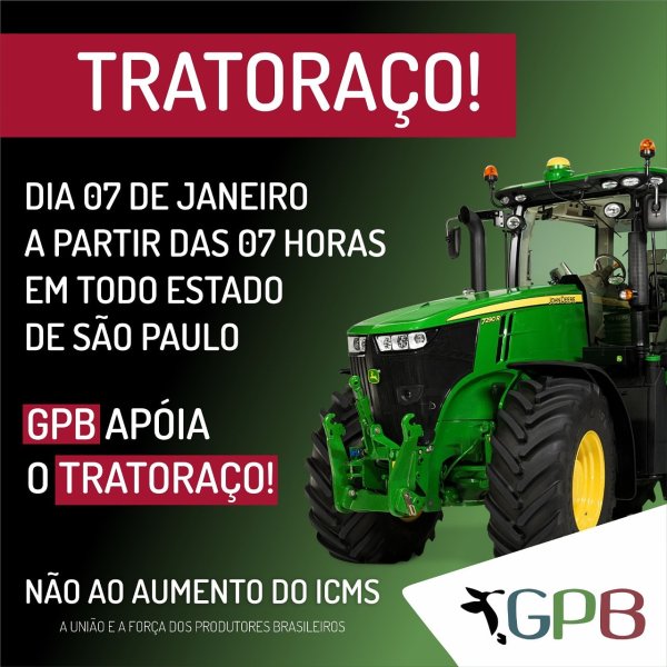 GPB apoia "tratora�o" contra aumento de impostos em SP