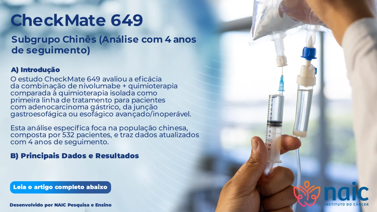 CheckMate 649  Subgrupo Chins (Anlise com 4 anos de seguimento)