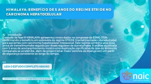 HIMALAYA: Benefcio de 5 anos do regime STRIDE no carcinoma hepatocelular