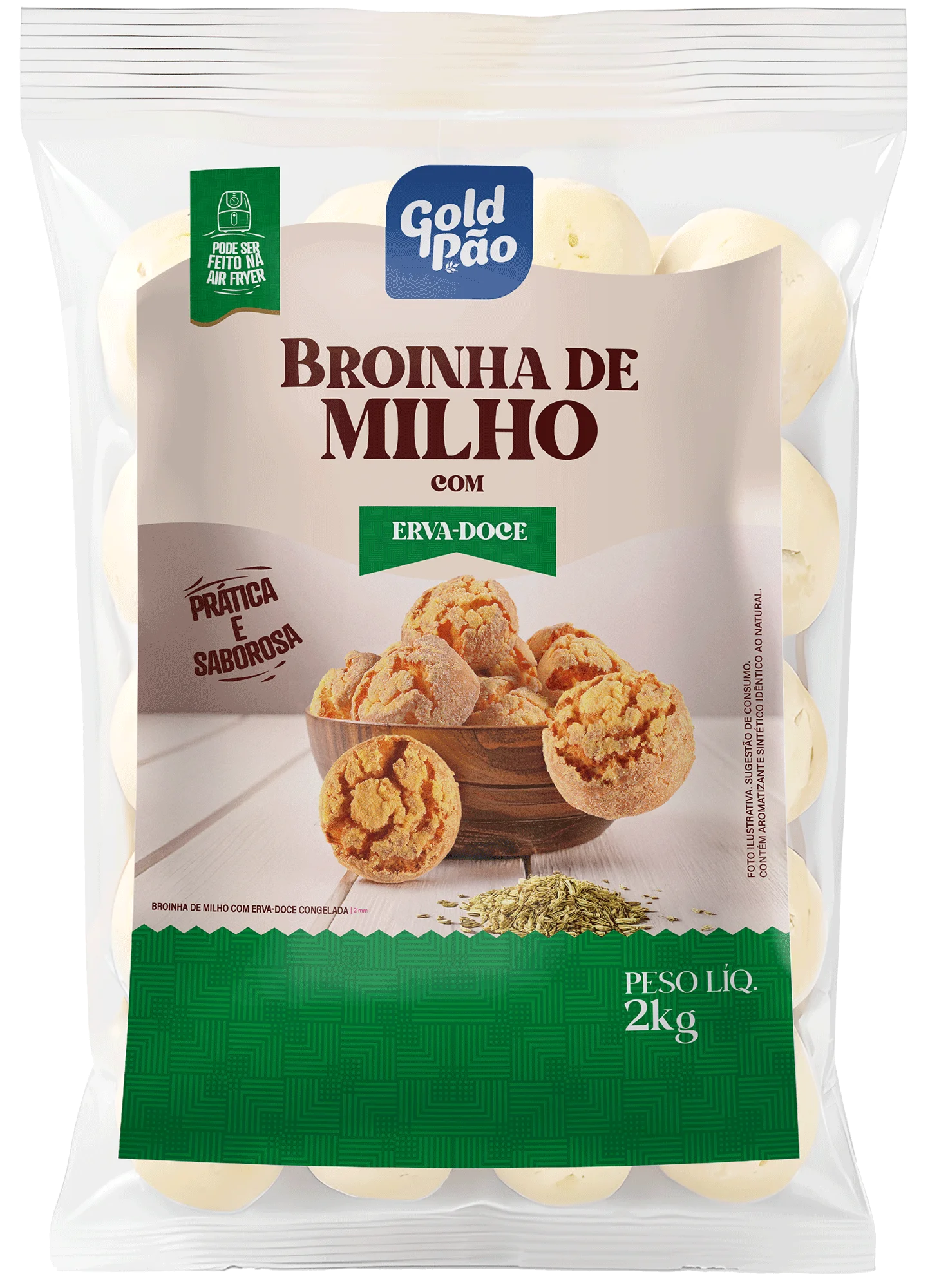 BROINHA DE MILHO COM ERVA DOCE 2kg