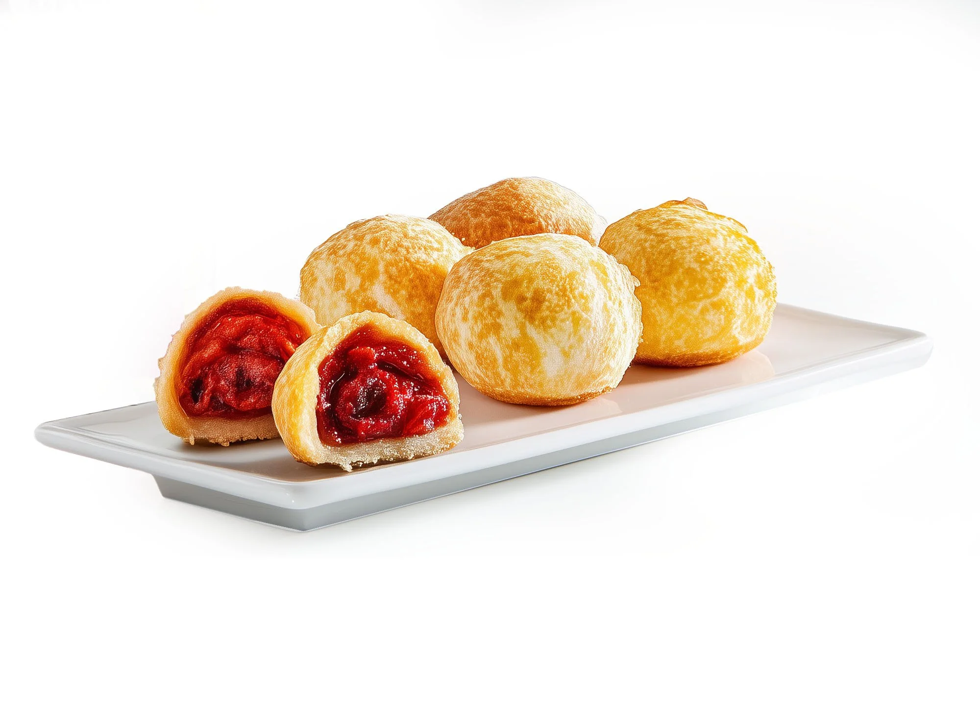 PO DE QUEIJO GRATINADO RECHEADO COM GOIABADA 360g