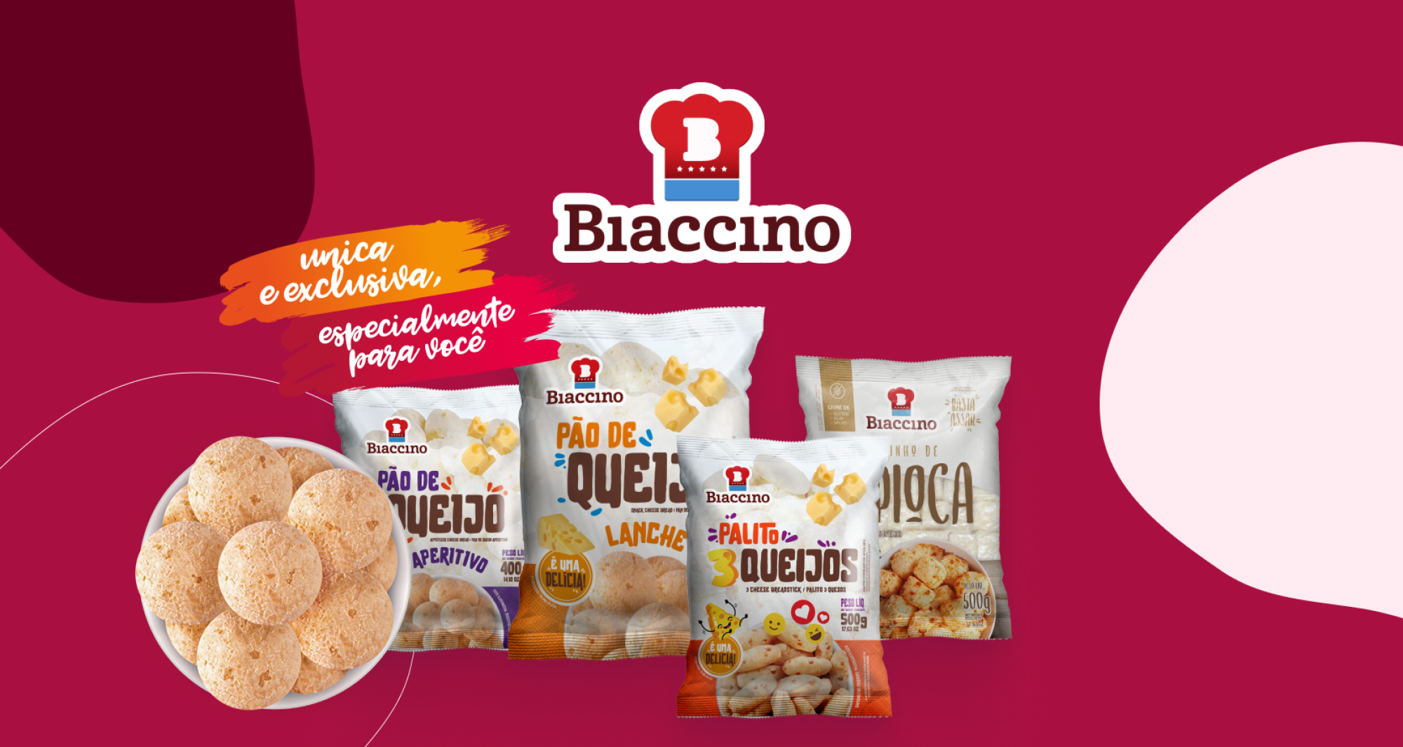 Linha de produtos Biaccino