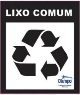 Adesivo P/ Lixeira Preto (lixo Comum) 12x14