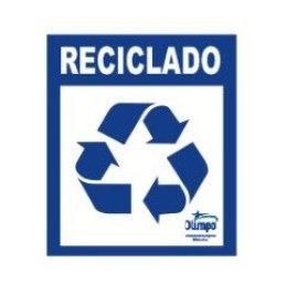 Adesivo P/ Lixeira Azul (reciclado) 9 X11