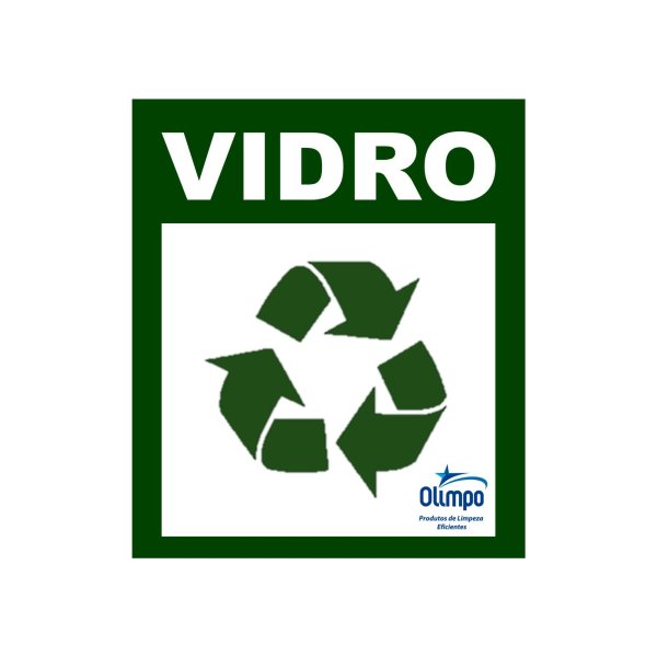 Adesivo P/ Lixeira Verde (vidros) 9x11